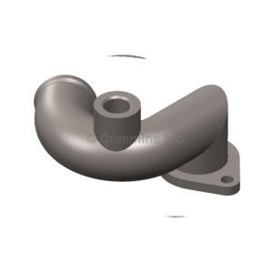 Tubo agua colector escape serie K19 Cummins usado