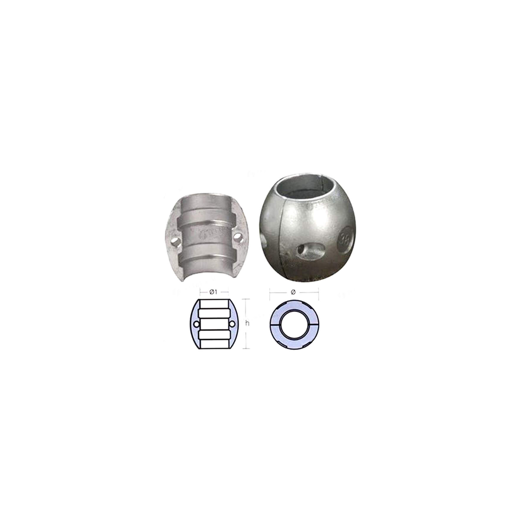 Anode ball 19mm. zinc Talleres Nasio